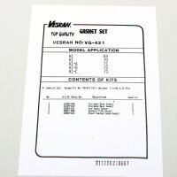 Engine gasket set complete for Kawasaki H1 500 (KAF/H1F)...