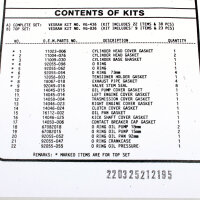 Engine gasket set complete for Kawasaki Z 1000 A (KZT00A) 77-79