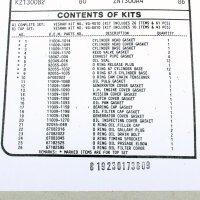 Engine gasket set complete for Kawasaki Z 1300 A1-A5 (KZAA1BA/KZT30A) 79-83