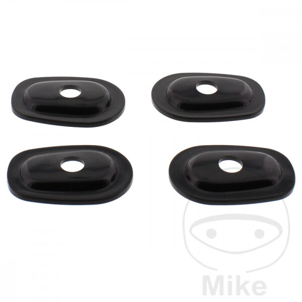 Set di montaggio indicatori di direzione nero per Yamaha FJR FZS YZF 