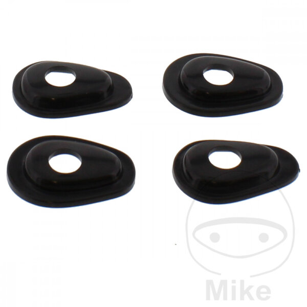 Set di montaggio indicatori di direzione nero per Honda CB CBX Yamaha FZ6 TDM
