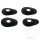 Set di montaggio indicatori di direzione nero per Honda CB CBX Yamaha FZ6 TDM