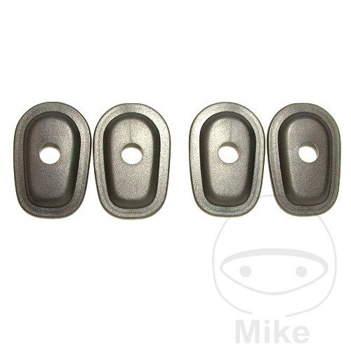 Set di piastre adattatore per indicatori di direzione nero per Kawasaki KLE Z ZR