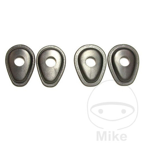 Jeu de plaques dadaptation pour clignotants, noir pour Honda CB CBX Yamaha YZF