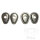 Jeu de plaques dadaptation pour clignotants, noir pour Honda CB CBX Yamaha YZF