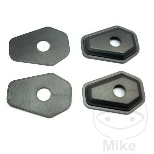 Set di piastre adattatore per indicatori di direzione nero per Suzuki GSF GSX-R