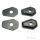 Set di piastre adattatore per indicatori di direzione nero per Suzuki GSF GSX-R