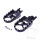 Set di poggiapiedi nero Motocross per Honda CR 125 250 CRF 150 250 450 