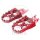 Juego de reposapi&eacute;s rojo Motocross para Honda CR 125 250 CRF 150 250 450