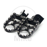 Fu&szlig;rasten Satz schwarz Motocross f&uuml;r Yamaha...