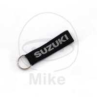 Soft-Schl&uuml;sselanh&auml;nger schwarz mit Suzuki-Aufdruck