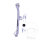 Soporte lateral plateado para Gilera Runner 50 125 180