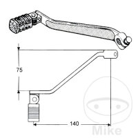 Leva del cambio Pedale del cambio per Honda NX 650 XL 350...