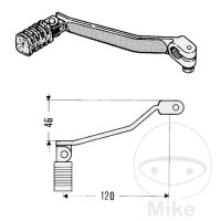 Leva del cambio Pedale del cambio per Yamaha XT XV 500...