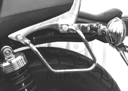 Coppia di staffe per borse posteriori cromate per Yamaha V-Max 1200 2EN/2LT # 1996-1998