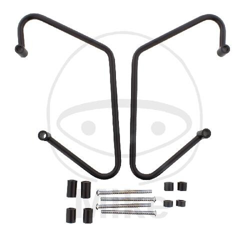Par de alforjas traseras negro para Yamaha XVS 1300 Custom # 2014-2016