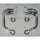 Jeu darceaux de protection avant chrom&eacute; pour Honda CB 500 # 1994-2003 