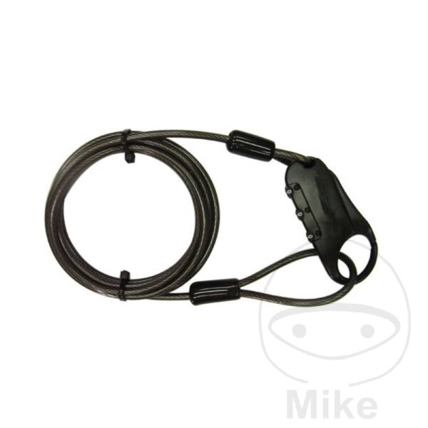 Cierre de cable 4 x 900 mm para casco, chaqueta, bolsa de dep&oacute;sito, etc.