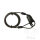 Cierre de cable 4 x 900 mm para casco, chaqueta, bolsa de dep&oacute;sito, etc.