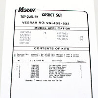 Set completo di guarnizioni motore per Kawasaki KH 250 B...