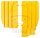 Set protezione aletta radiatore giallo 05 per Suzuki RM-Z 250 # 2010-2018