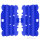 Jeu de protection des ailettes du radiateur bleu 98 pour Yamaha YZ-F 250 450 # 07-09