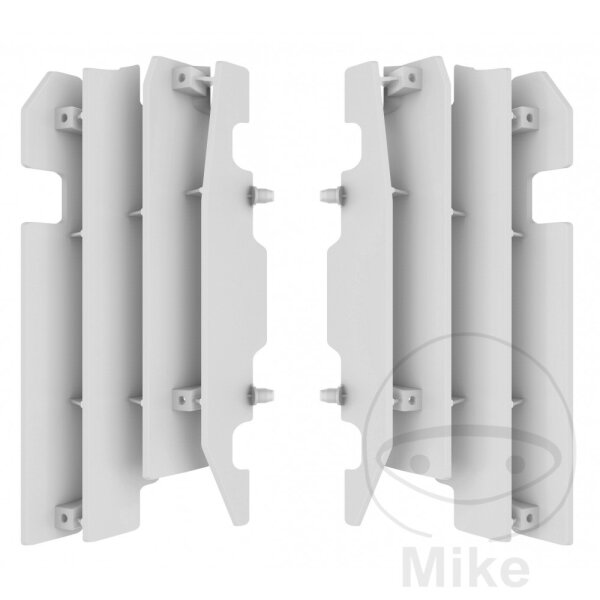 Jeu dailettes de protection du radiateur blanc pour Honda CR 125 250 R # 2000-2004