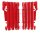 Jeu de protection des ailettes du radiateur rouge pour Beta RR 250 300 350 400 430