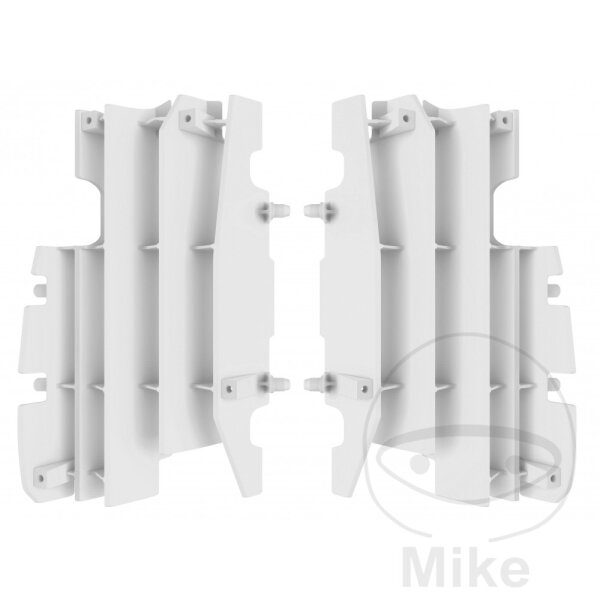 Jeu dailettes de protection du radiateur blanc pour Honda CR 125 250 R # 2005-2007