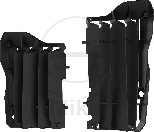 Jeu dailettes de protection du radiateur noir pour Honda CRF 450 R RX # 2017-2019