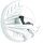 Brake disc fork protection bottom white black for Husqvarna KTM Sherco