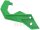 Fork protection bottom green 05 black for Kawasaki KX-F 250 13-19 # KX-F 450 15-19