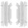 Radiator fins protection set white for Suzuki DR-Z 400 RM 125 250