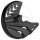 Brake disc fork protection bottom black for Honda CRF 250 450 R # 2010-2014