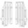 Jeu dailettes de protection du radiateur blanc pour Beta RR 250 300 # 2020