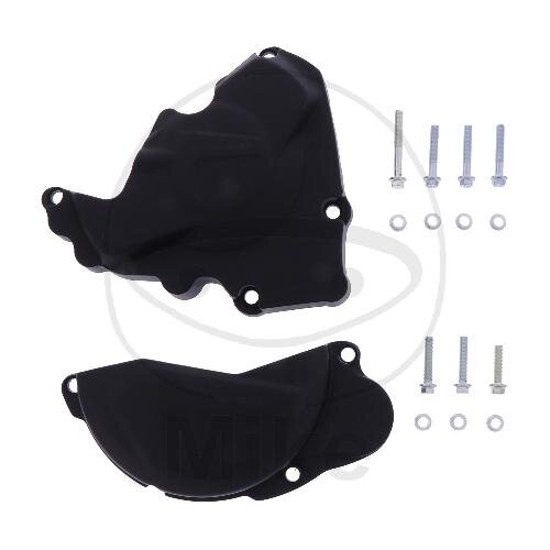 Clutch ignition cover protection set black for Honda CRF 250 R # 2013-2017