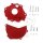 Clutch ignition cover protection set red for Honda CRF 250 R # 2018-2021