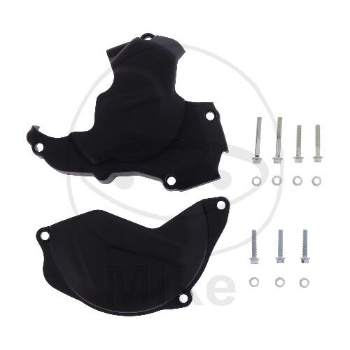 Clutch ignition cover protection set black for Honda CRF 450 R # 2010-2016