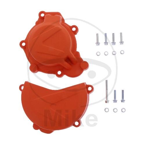 Clutch ignition cover protection set orange for Husqvarna TC 125 KTM SX 125 150