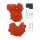 Clutch ignition cover protection set orange for KTM EXC 250 300 # 2013-2016