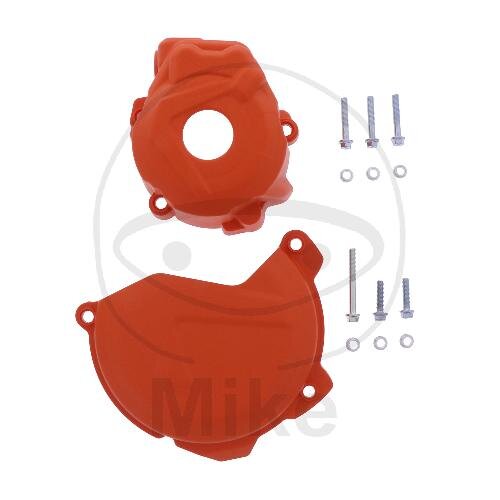 Clutch ignition cover protection set orange for KTM SX-F 250 350 # 2013-2015