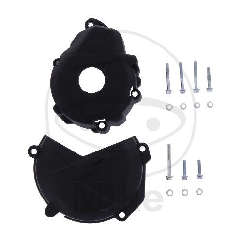 Clutch ignition cover protection set black for Husqvarna FE 250 350 # 17-18