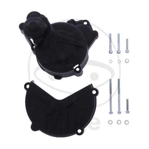 Clutch ignition cover protection set black for Gas Gas EC 250 300 # 16-19