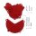 Clutch ignition cover protection set red for Gas Gas EC 250 300