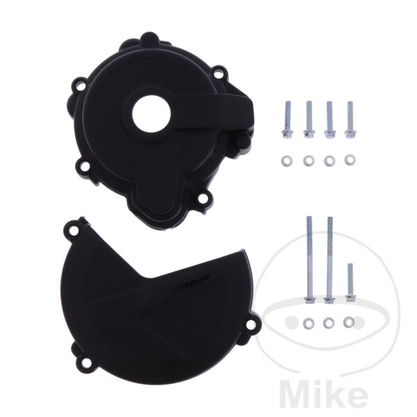 Clutch ignition cover protection set black for Sherco SE 250 300 # 2014-2020