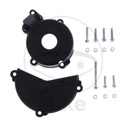 Clutch ignition cover protection set black for Sherco SEF 250 300 R # 2014-2020