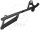 Protector de pi&ntilde;ones negro para KTM EXC-F 250 350 17-21 # SX-F 250 350 16-21