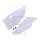 Side panel set white for Kawasaki KX 125 250 # 2003-2008