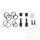 Brake caliper repair kit for Kawasaki GPX 600 750 GTR 1000 ZR 550 750 ZX-10 1000