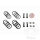 Brake caliper repair kit for Suzuki GSX 600 750 RG 250 500